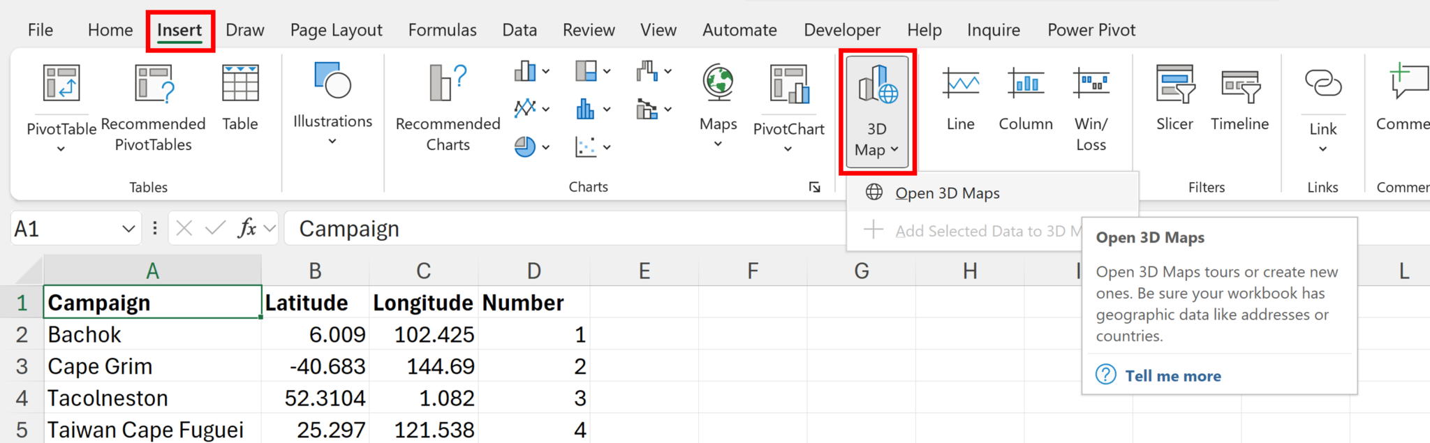 How To Make A Map In Excel With Latitude And Longitude Co Ordinates